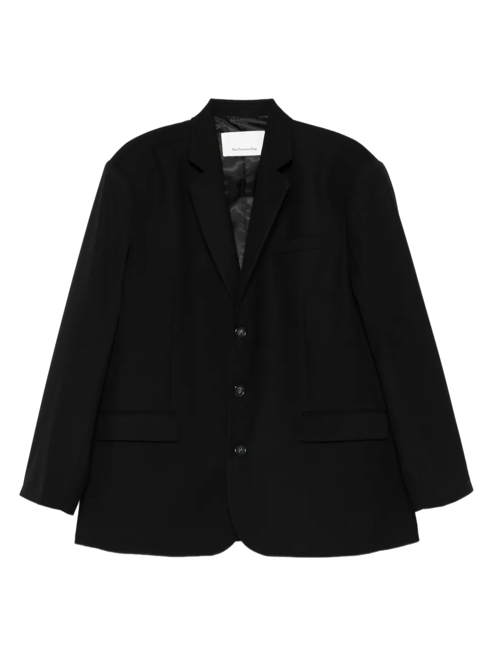 The Frankie Shop Gelso flap-pocket single-breasted blazer - Nero