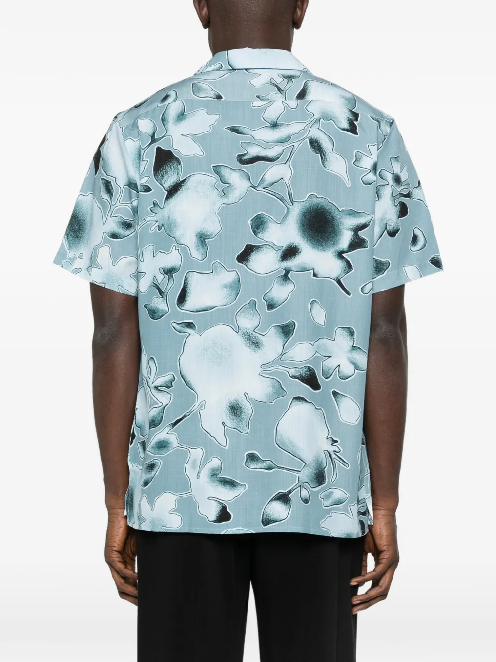 PS Paul Smith Overhemd met bloemenprint Blauw
