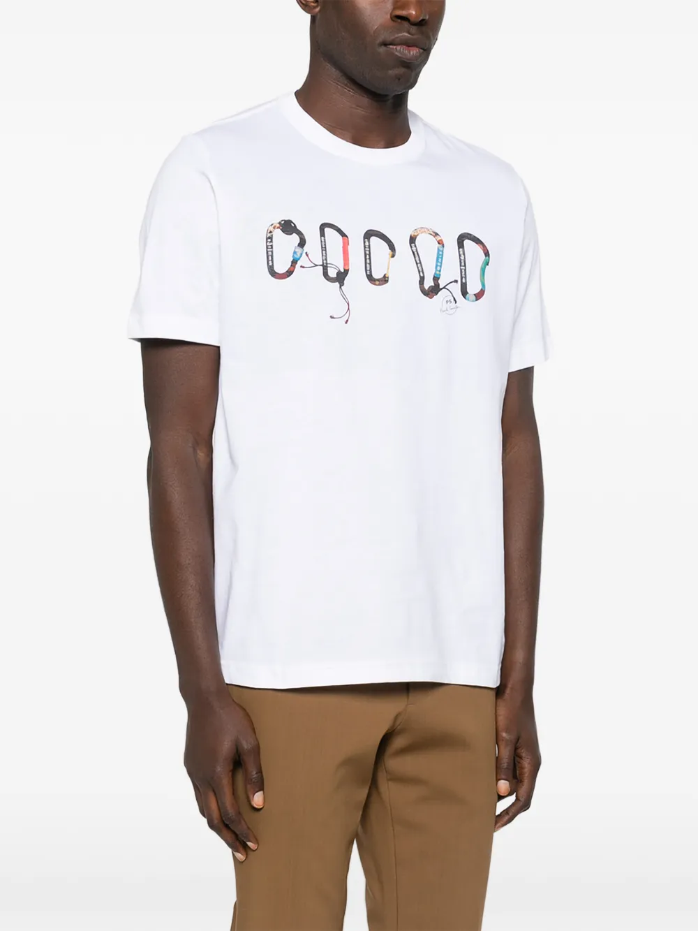 PS Paul Smith T-shirt met karabijnprint Wit