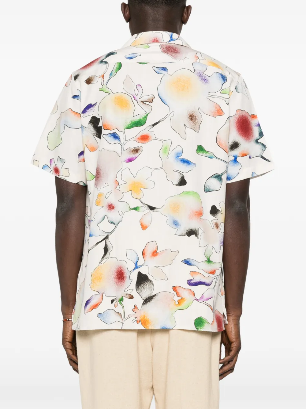 PS Paul Smith Overhemd met bloemenprint Beige