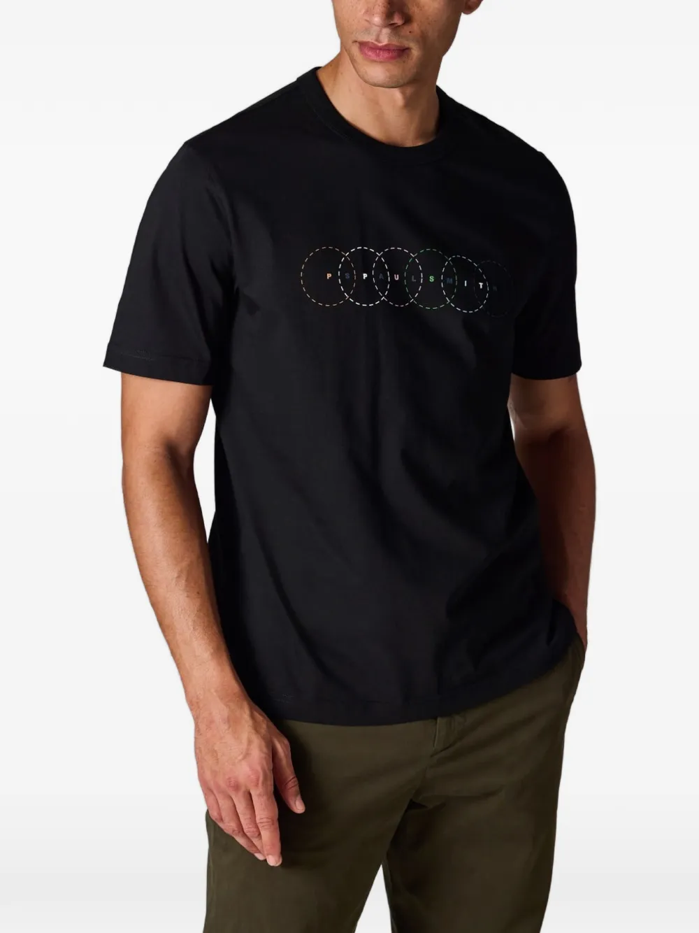 PS Paul Smith T-shirt met grafische print Zwart