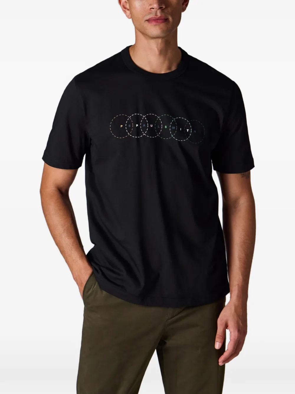 PS Paul Smith T-shirt met grafische print Zwart