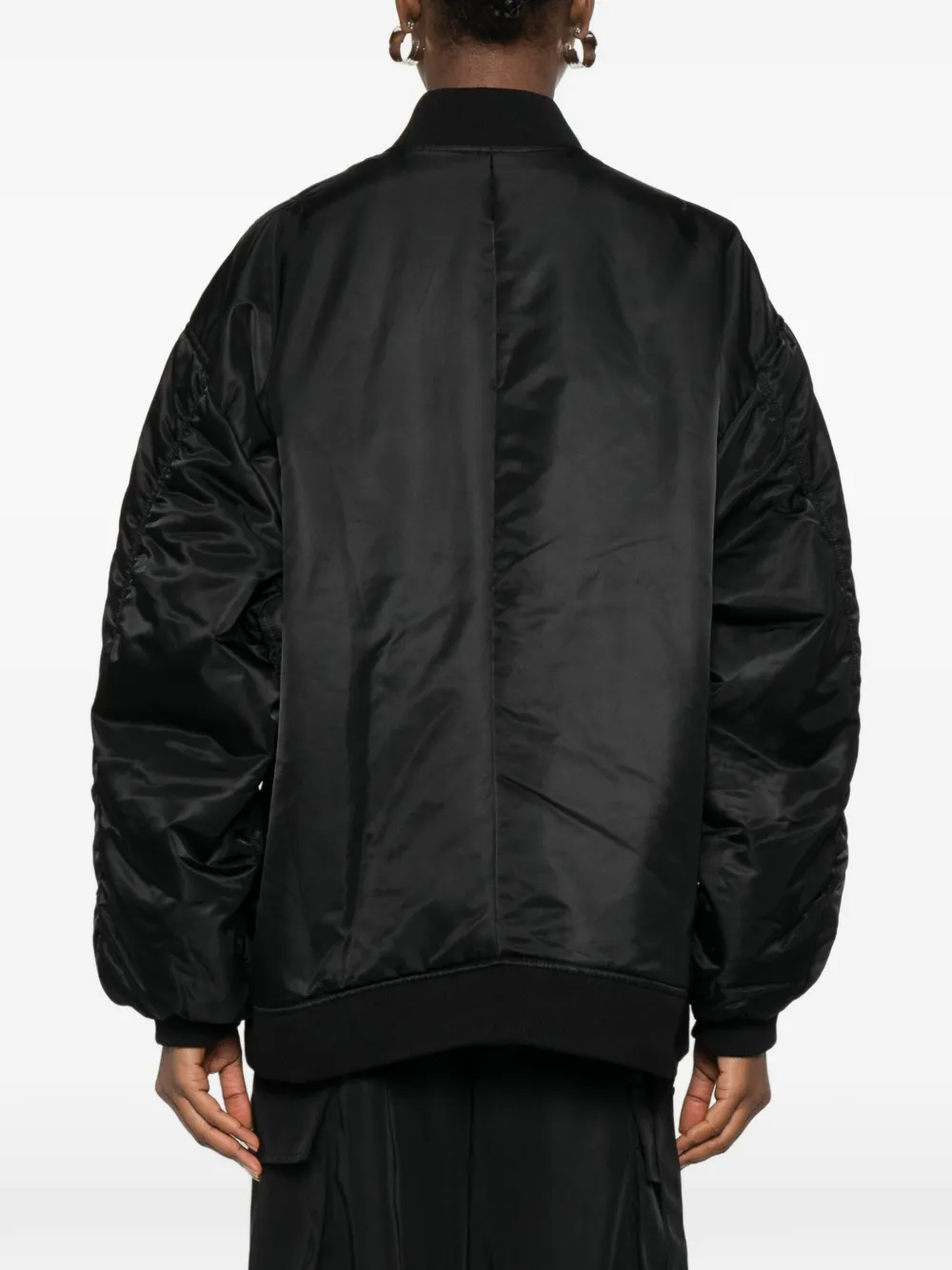 The Frankie Shop Astra bomberjack met ritssluiting Zwart