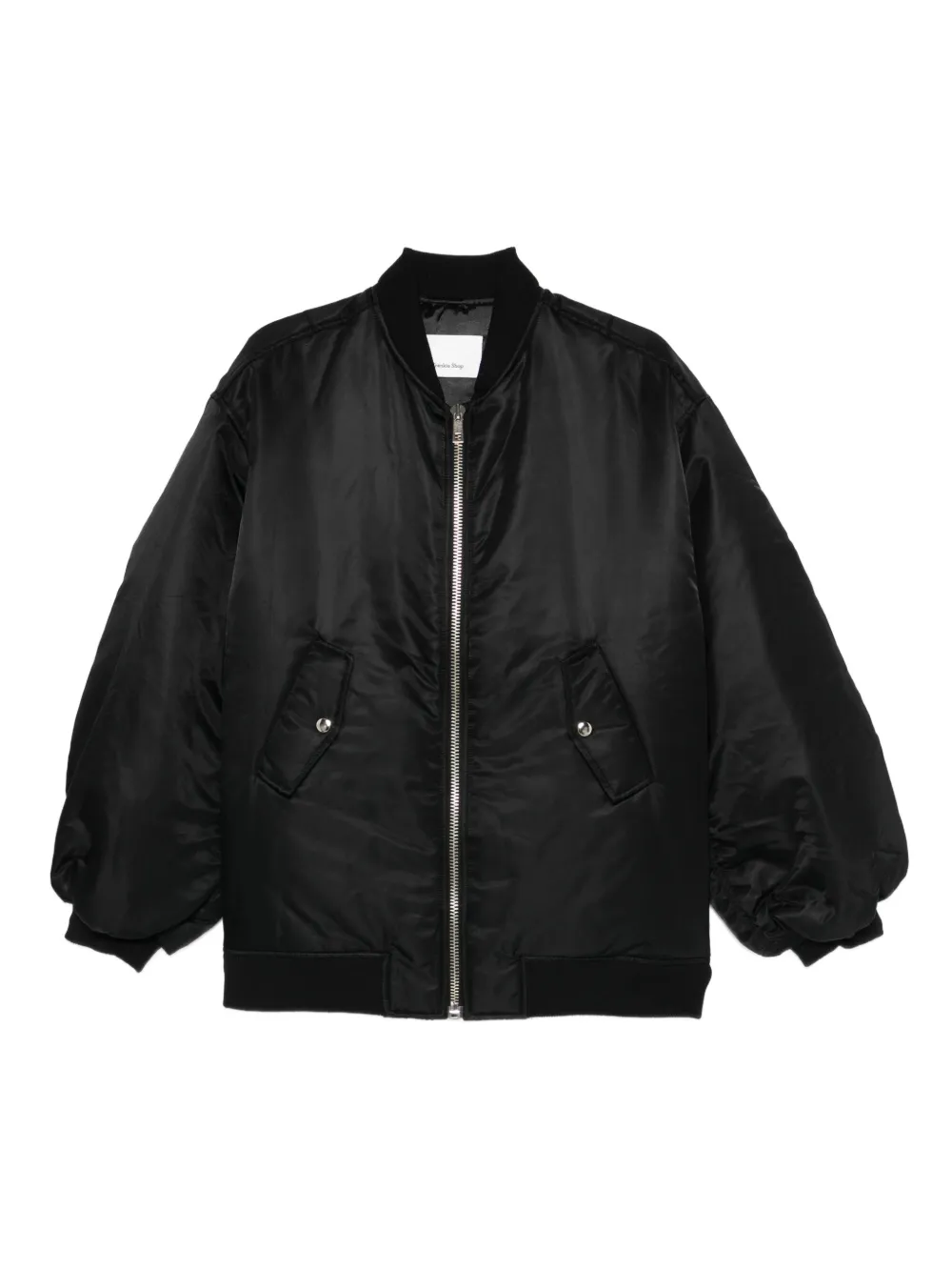 The Frankie Shop Astra zip-fastening bomber jacket - Nero