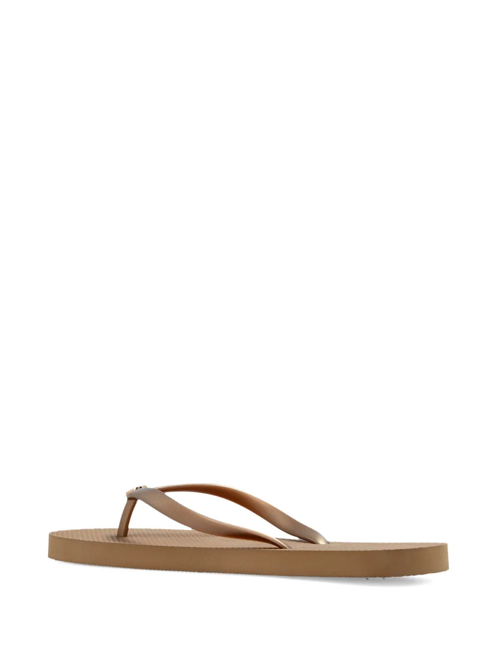 Melissa Odabash Badslippers met logodetail Beige