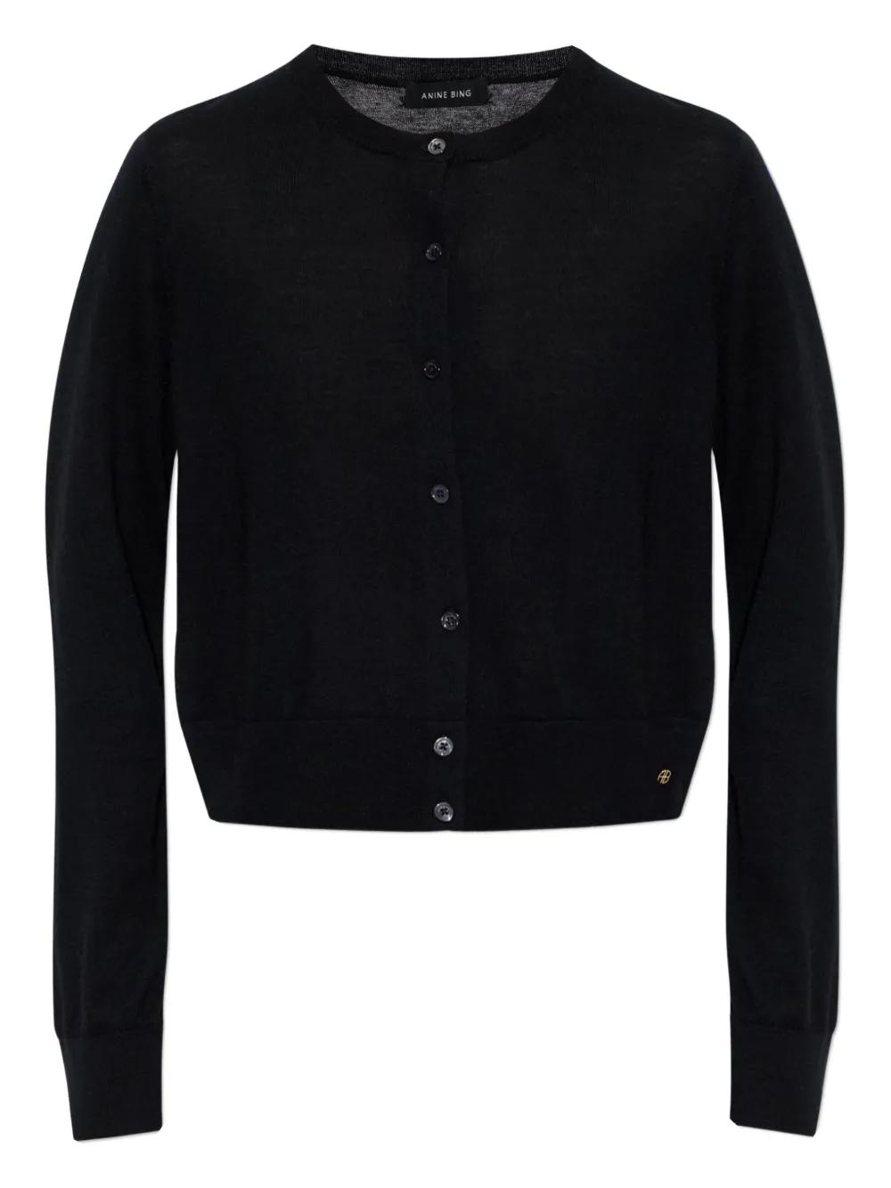 ANINE BING button-fastening cardigan - Nero