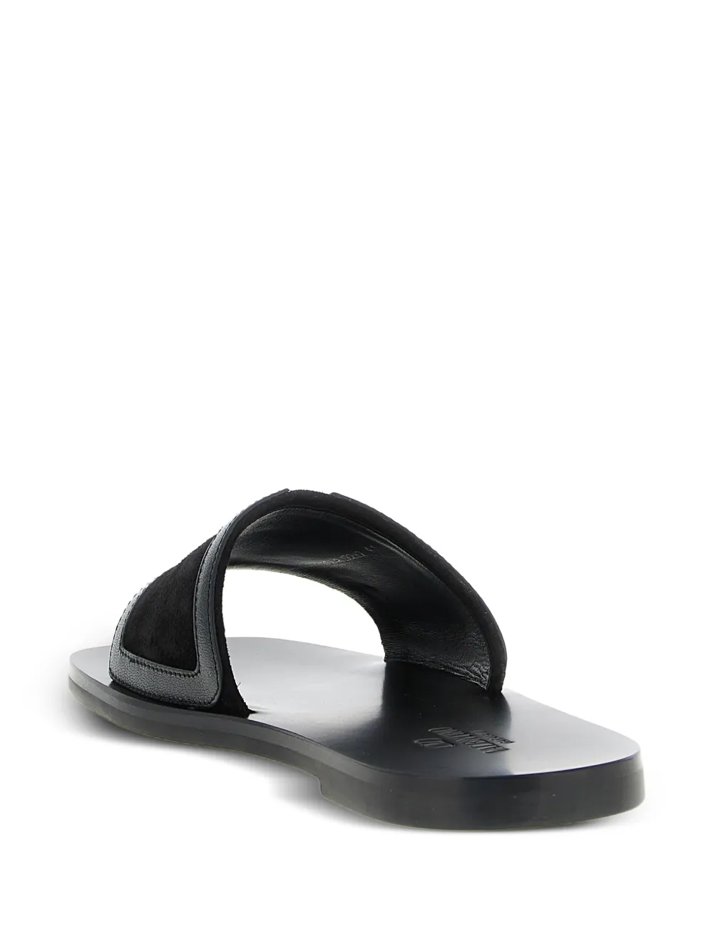 Valentino Garavani Viva Superstar leren sandalen Zwart