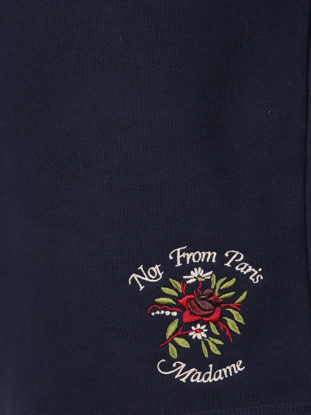 Drôle De Monsieur Trainingsshorts met geborduurd logo Blauw