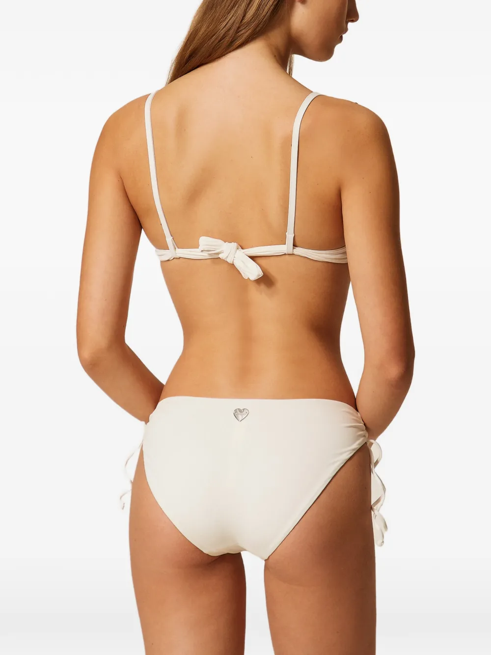 TWINSET Bikinislip met trekkoord Wit