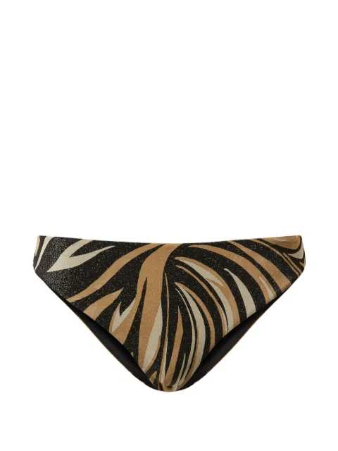 TWINSET bikini bottom con estampado de cebra
