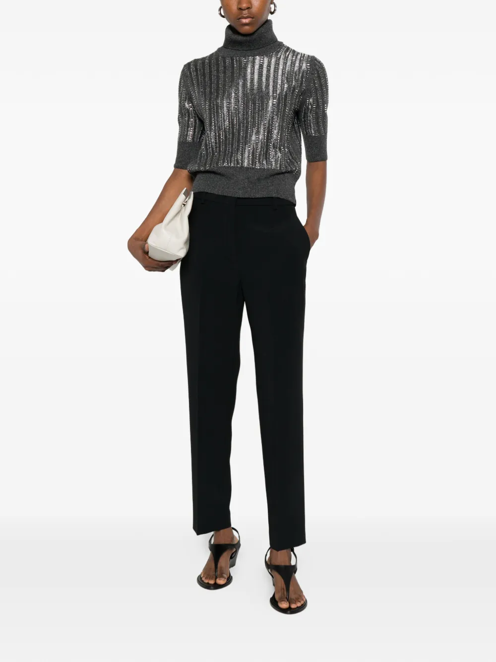 Ermanno Scervino Geplooide pantalon Zwart