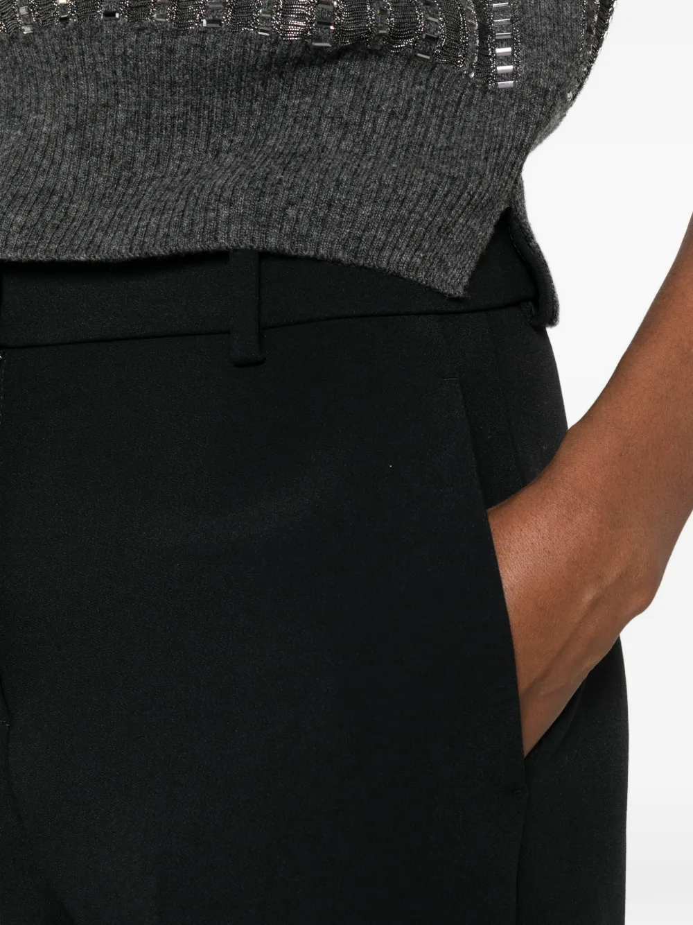 Ermanno Scervino Geplooide pantalon Zwart