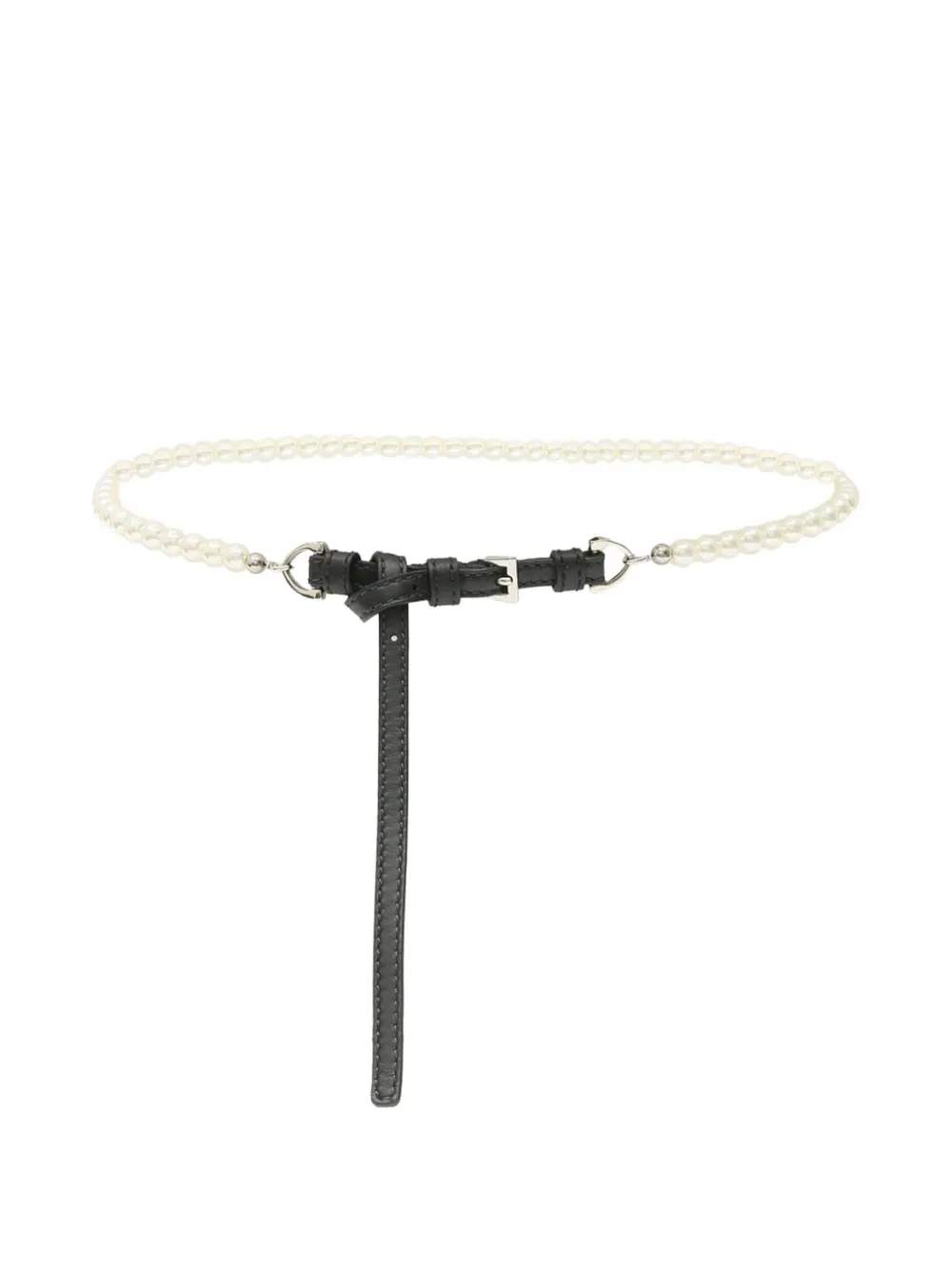 Ermanno Scervino faux-pearl leather belt - Nero