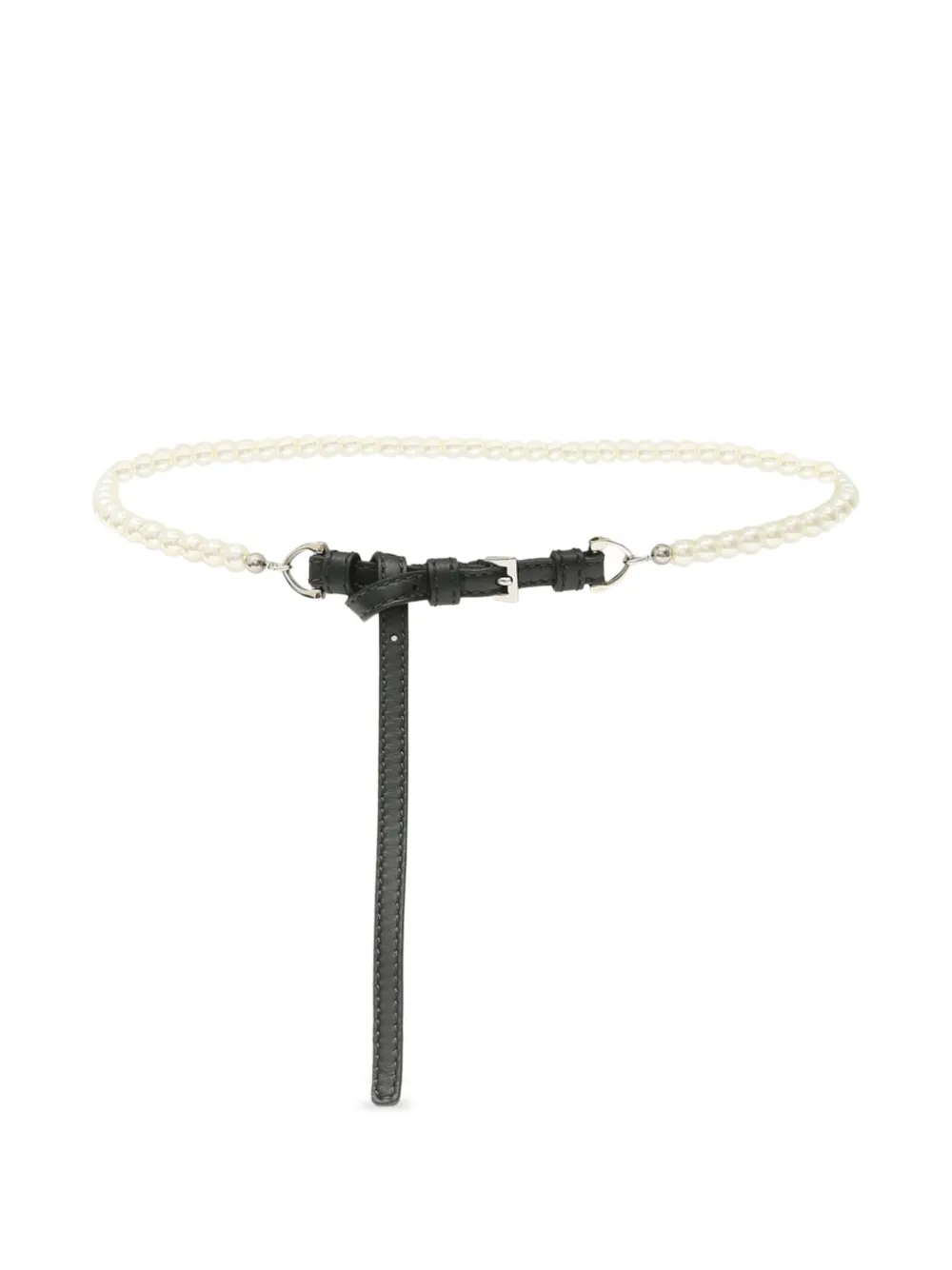 Ermanno Scervino faux-pearl leather belt - Nero
