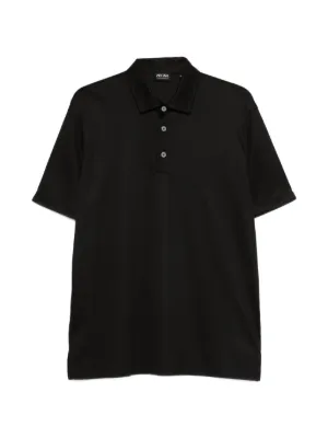 JIL SANDER ブラック ポロシャツ Jil Sander ジップ ポロシャツ | ブラック | FARFETCH JP