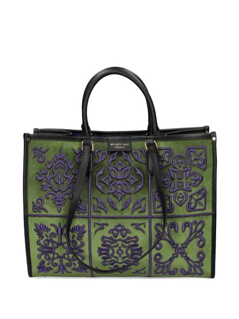 MY BEST BAG embroidered tote bag