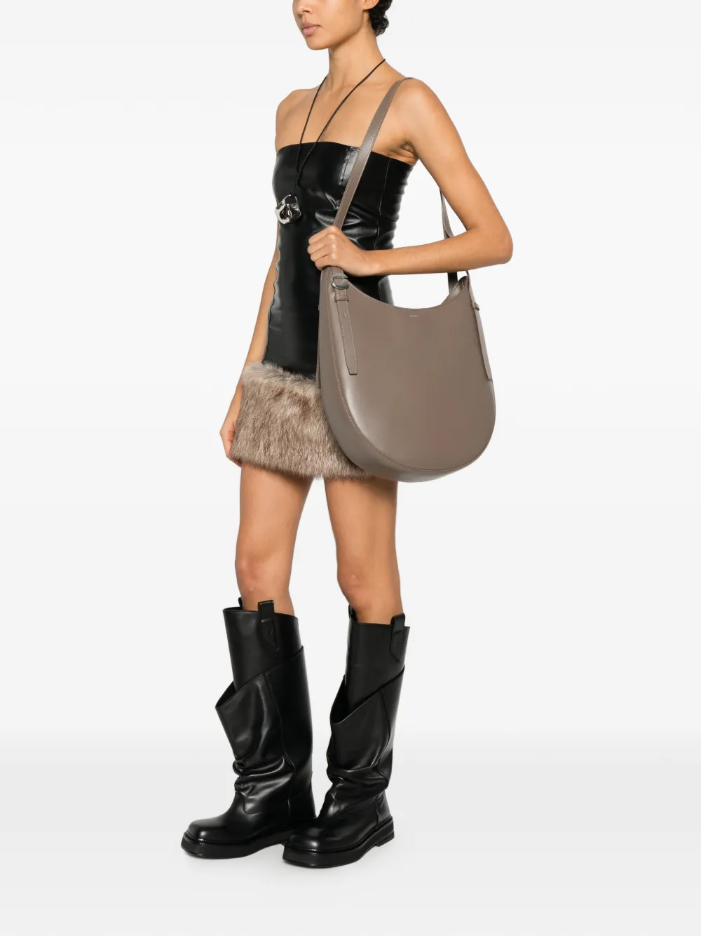 Coperni ring-detail shoulder bag - Bruin