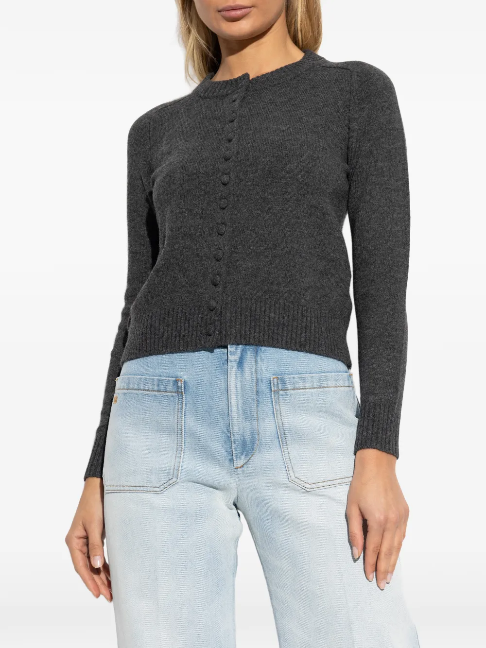  Rag & Bone Buttoned Cardigan - Grey 