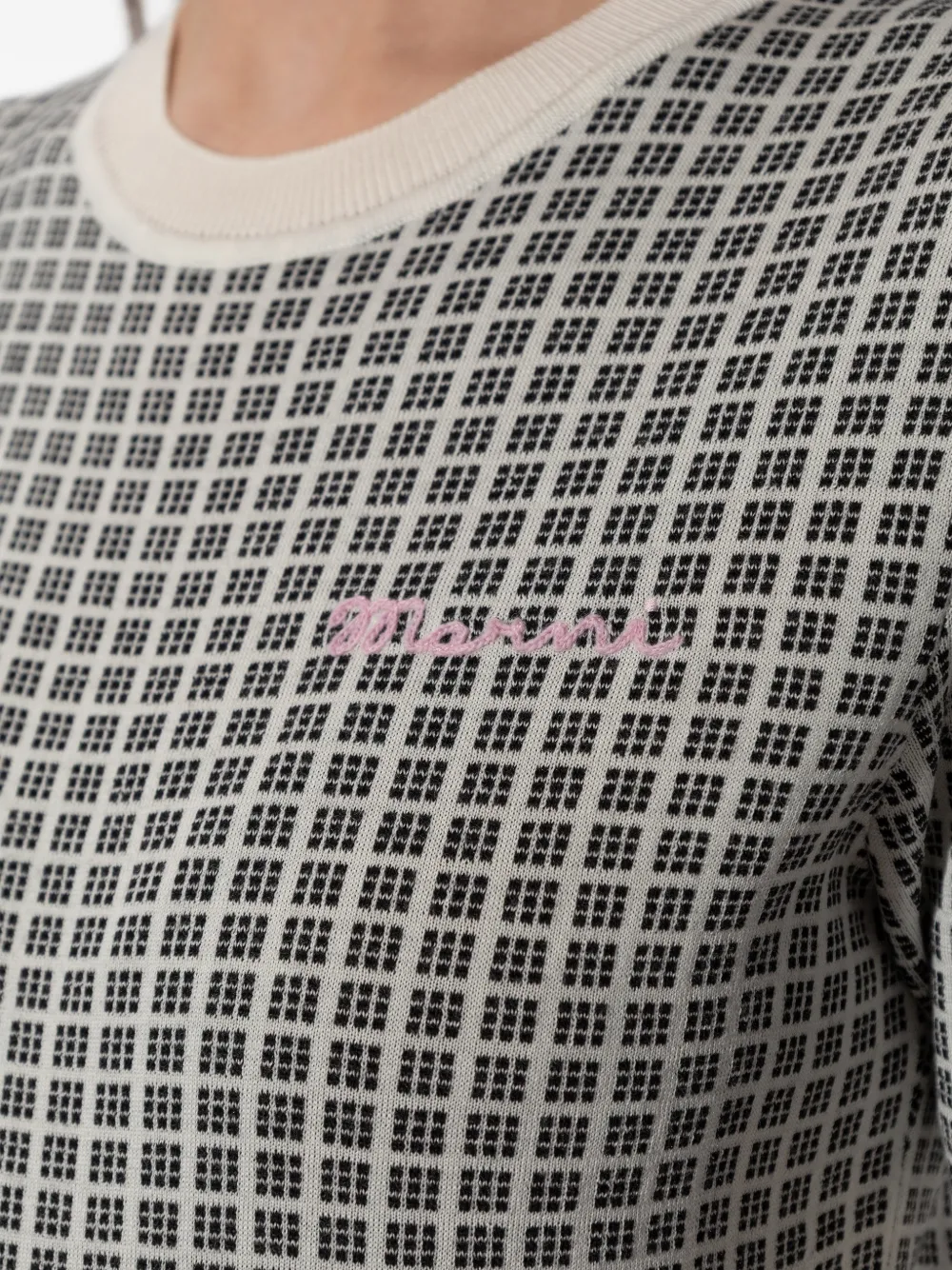 Marni Geruite top Beige