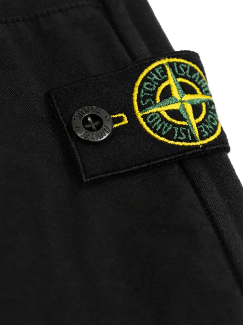  Stone Island Junior Compass-badge Track Pants - Black 