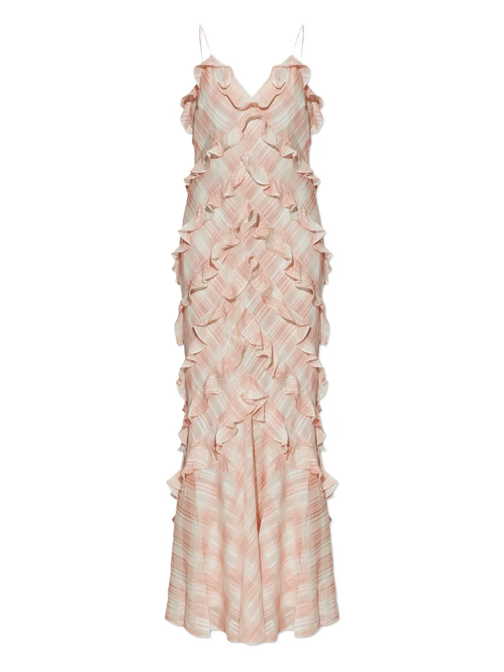 LoveShackFancy Ellietta ruffled plaid dress - Rosa