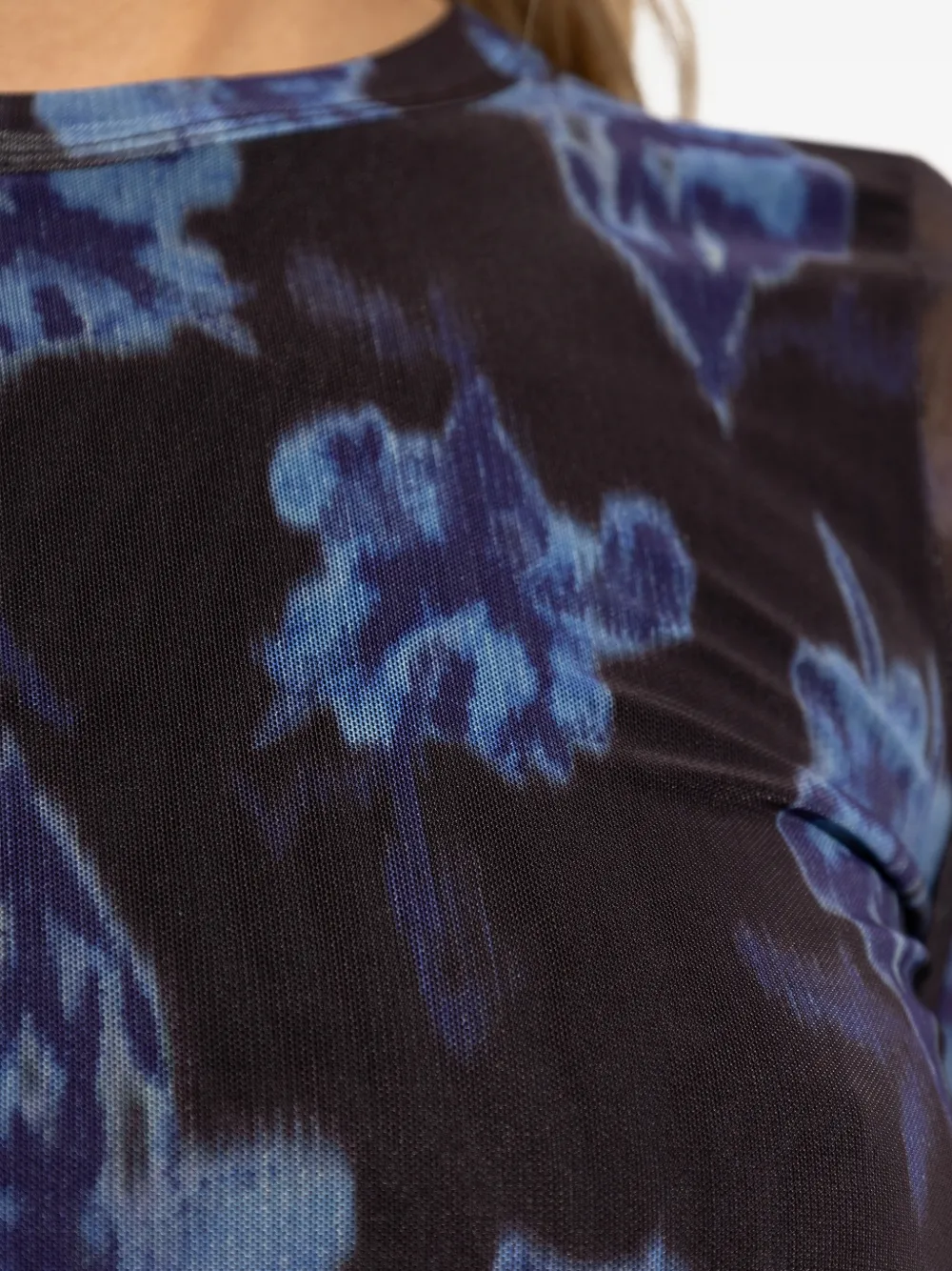 rag & bone Top met bloemenprint en lange mouwen Zwart