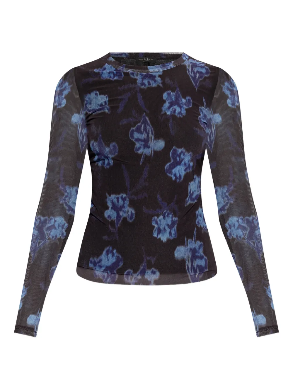 rag & bone floral-print long-sleeves top - Nero