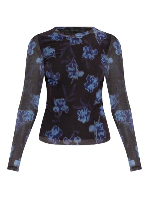rag & bone floral-print long-sleeves top