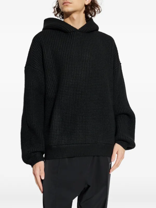 FEAR OF GOD ESSENTIALS ワッフル パーカー | ブラック | FARFETCH JP