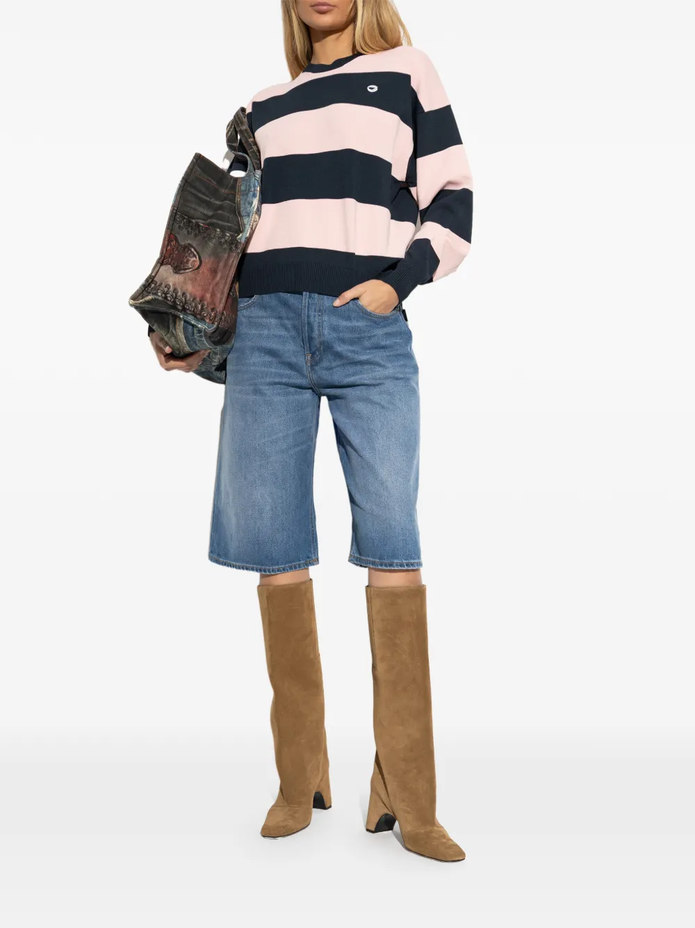  Coperni Striped Sweater - Pink 