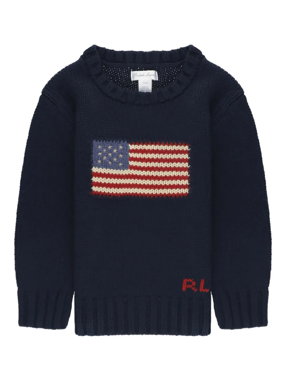 POLO RALPH LAUREN KIDS flag sweater - Blu