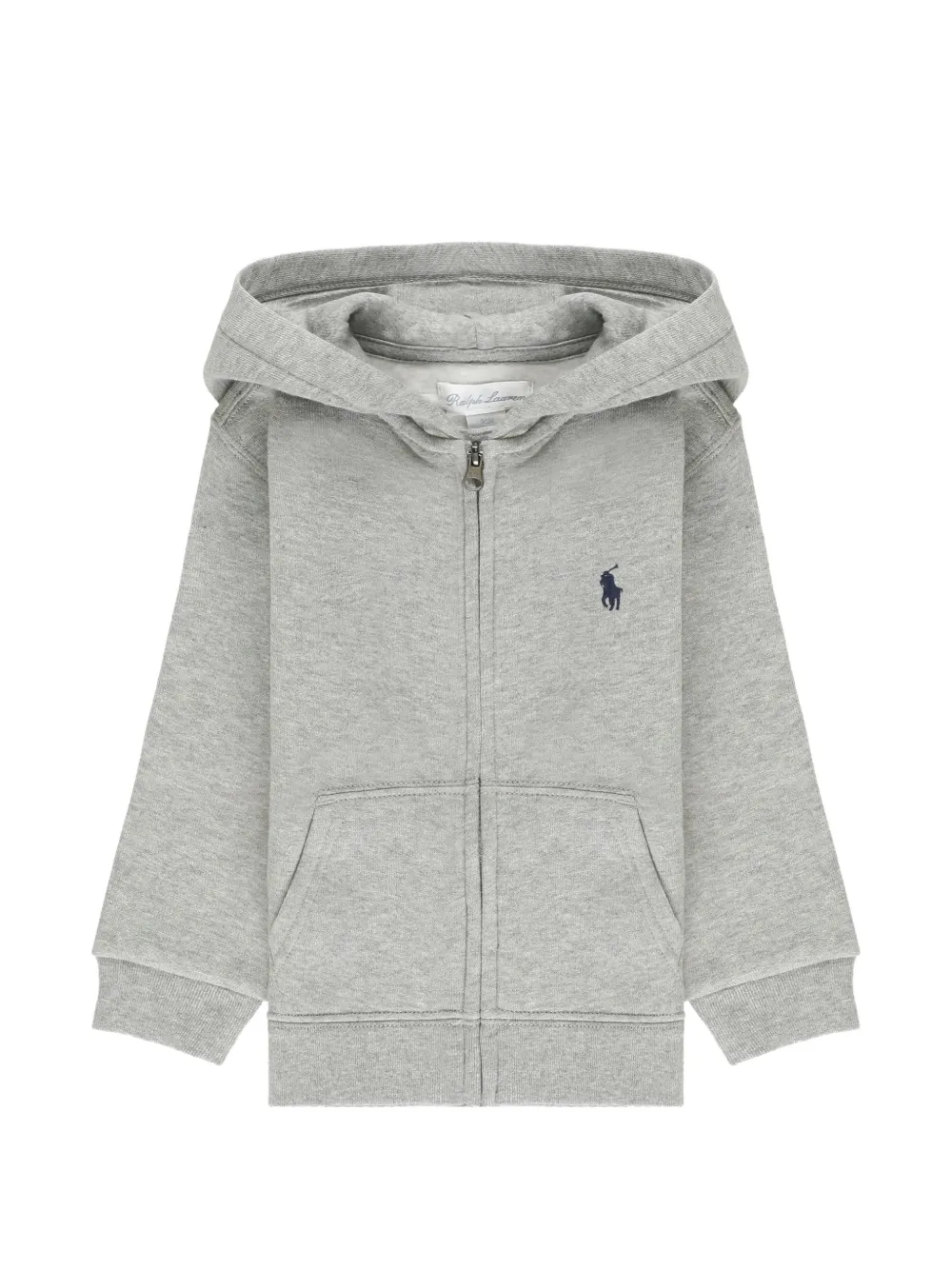 POLO RALPH LAUREN KIDS zip-up hoodie - Grigio