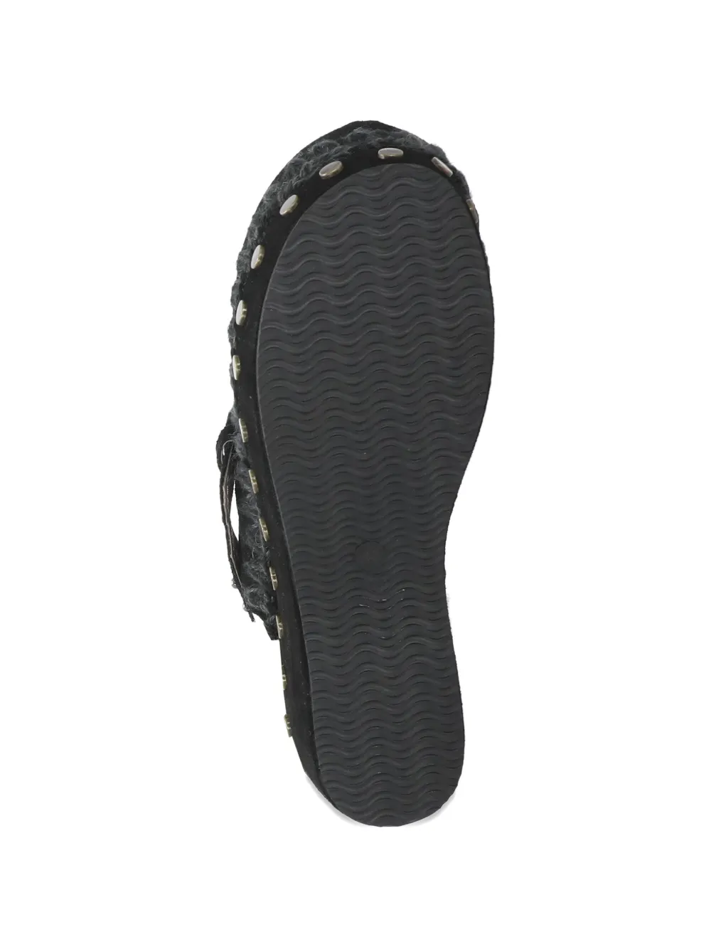 Mou buckle-detail leather mules Zwart