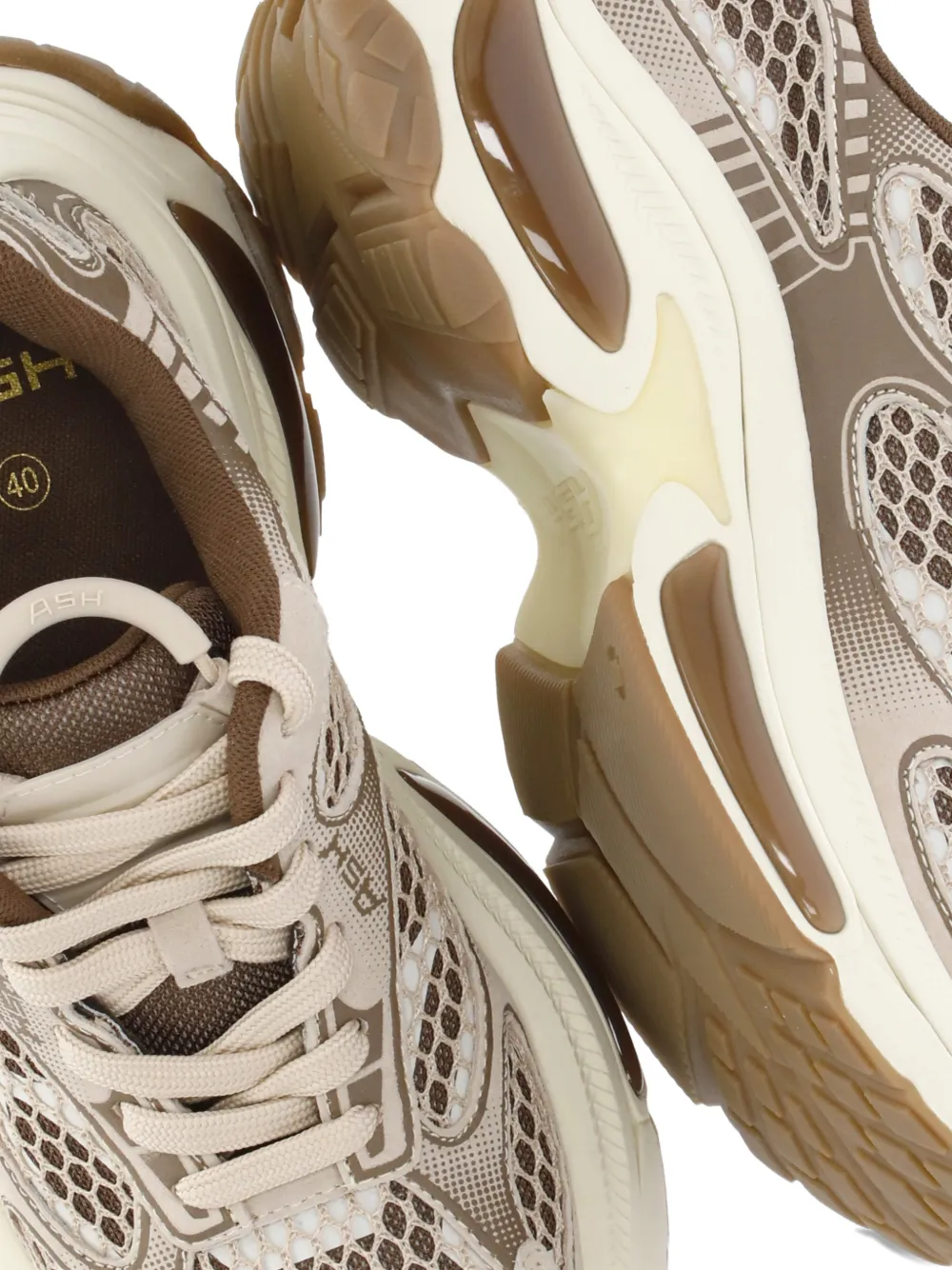 Ash Dragon sneakers met vlakken Beige