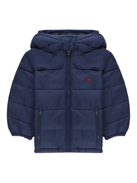 POLO RALPH LAUREN KIDS hooded zip padded coat