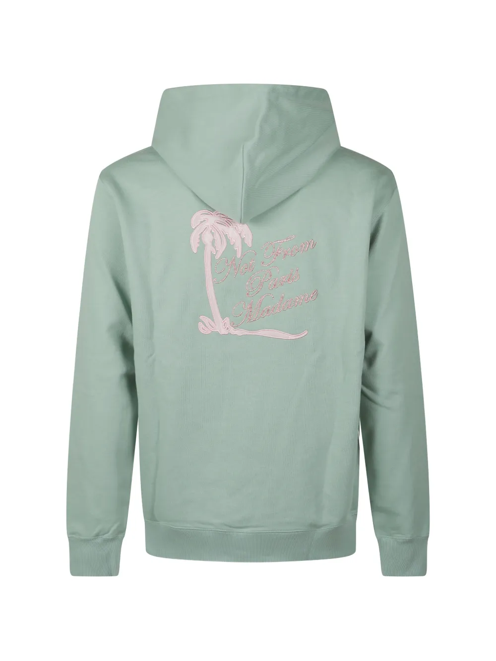 Drôle De Monsieur Hoodie met borduurwerk Groen