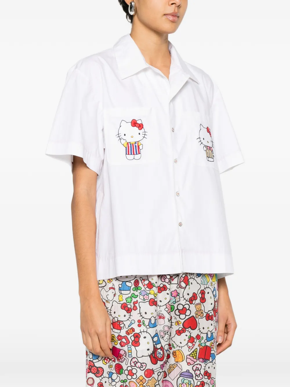  Pero Pocket Embroidered Shirt - White 