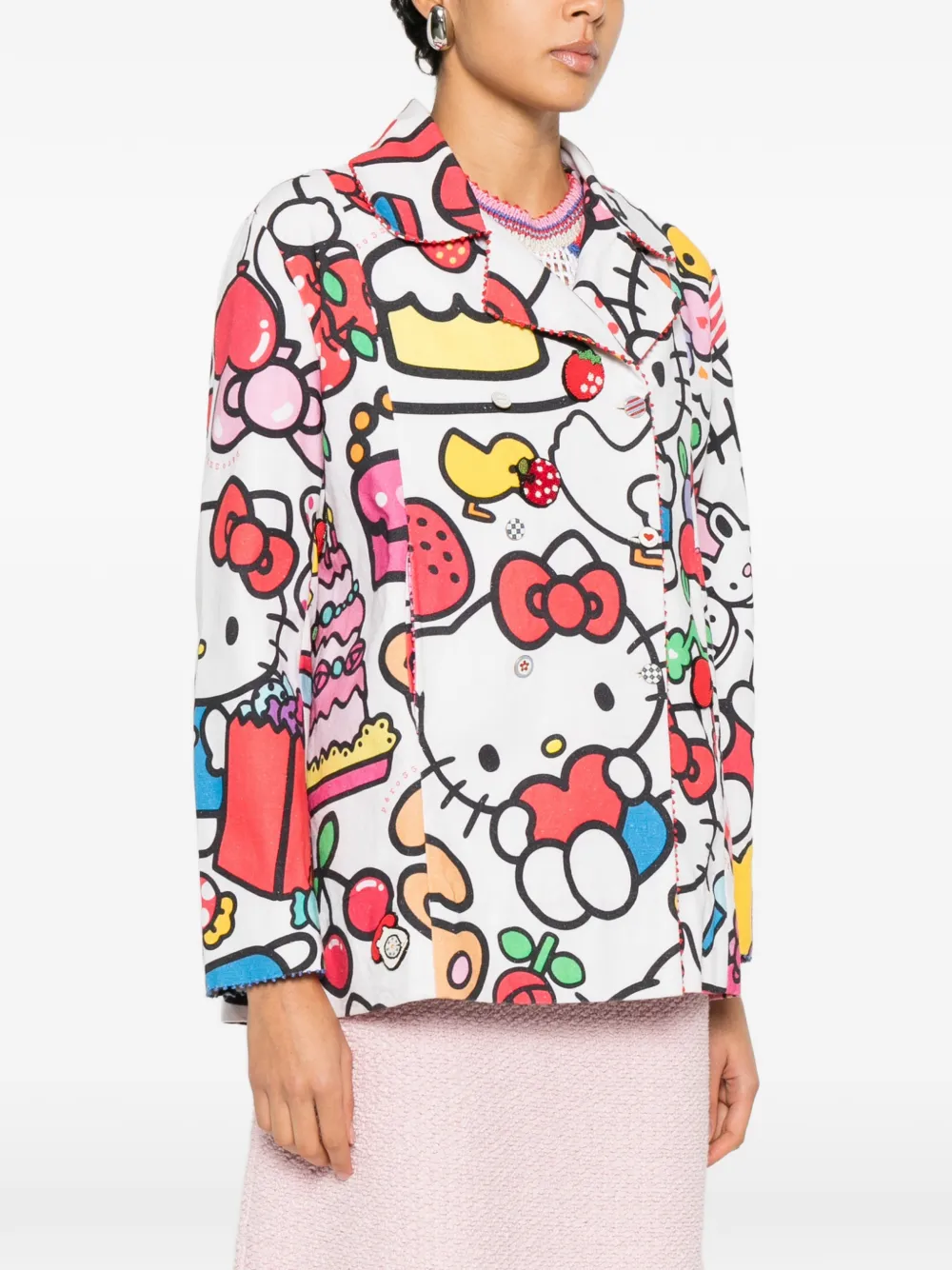  Pero Print Jacket - White 