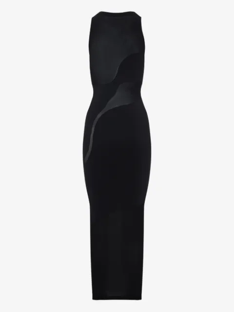 Wolford Vestido longo com recorte translúcido