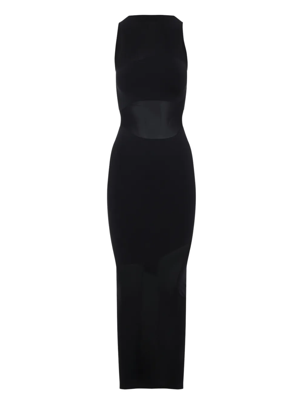 Wolford Maxi-jurk met doorzichtig vlak - Zwart