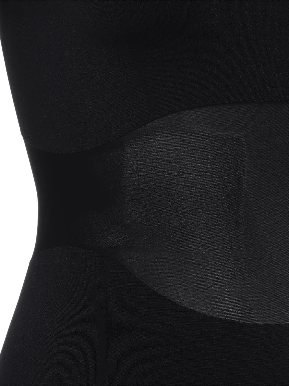 Wolford Maxi-jurk met doorzichtig vlak Zwart