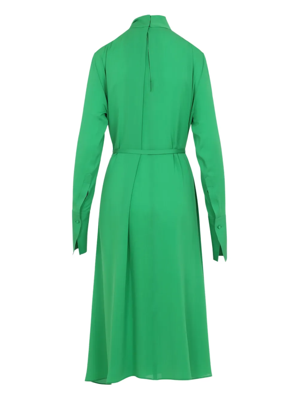 TOM FORD Midi-jurk met ceintuur en strik - Groen