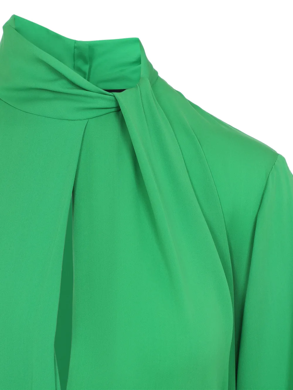TOM FORD Midi-jurk met ceintuur en strik Groen