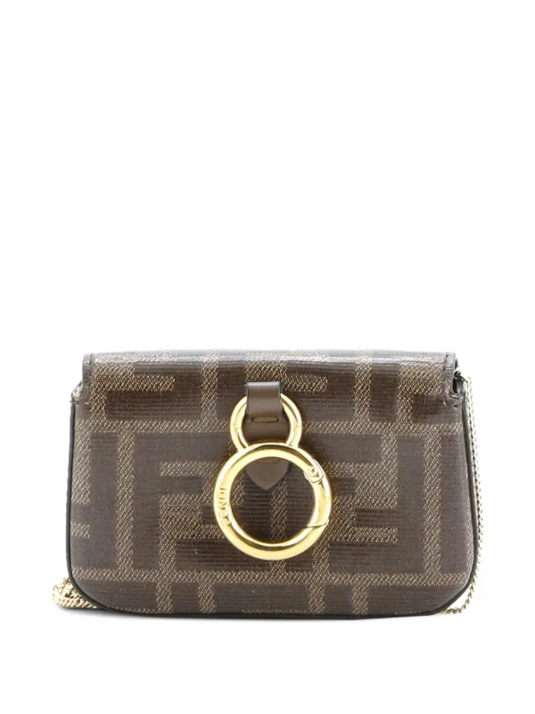 Fendi ナノバゲットチャーム　ズッカ柄　数回使用のみ Fendi ナノバゲットチャーム ズッカ柄 数回使用のみ Fendi フェンディ