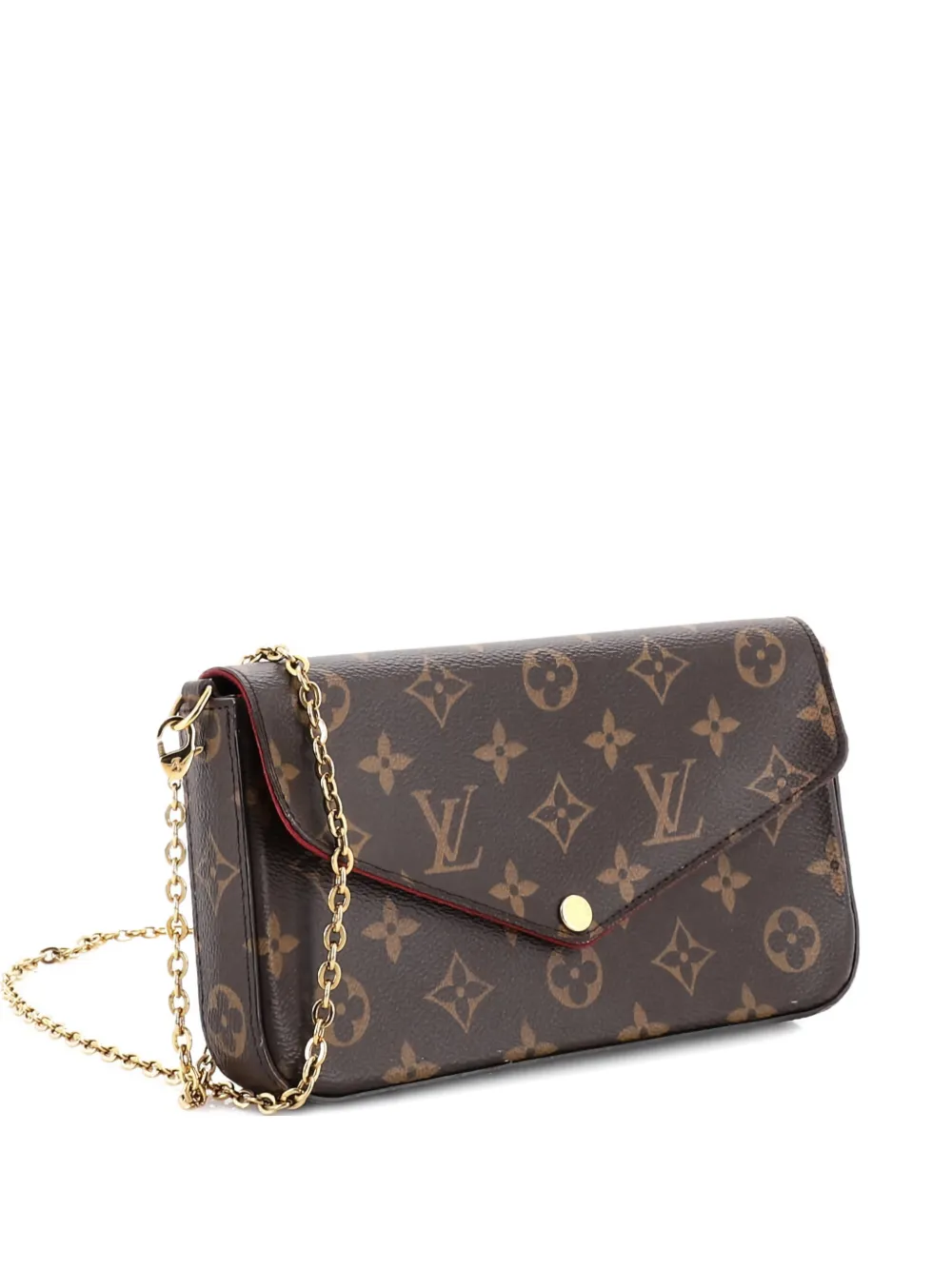 Louis Vuitton Pre-Owned Felicie Pochette Monogram Canvas crossbody bag - Marrone