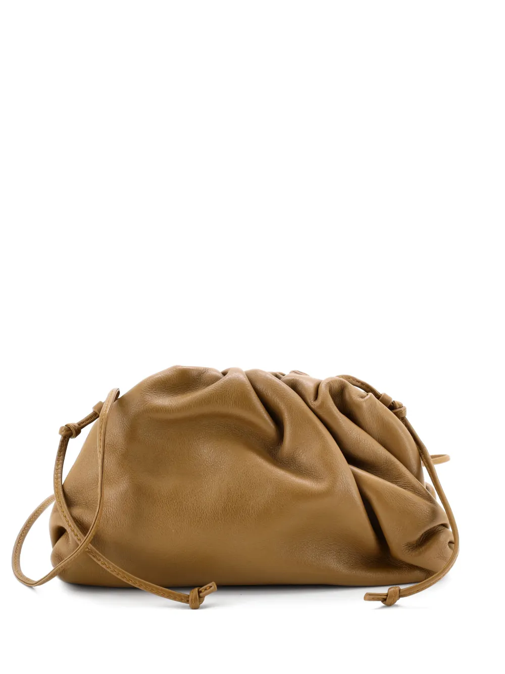 Bottega Veneta Pre-Owned The Pouch Leather Mini crossbody bag - Marrone