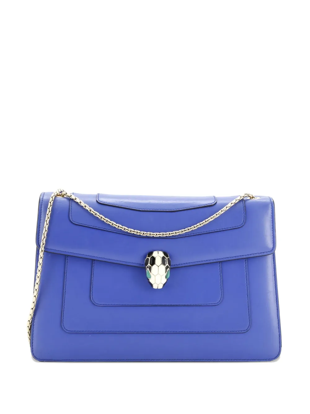 Bvlgari Pre-Owned Serpenti Forever Leather Medium shoulder bag | Blue | Image 1