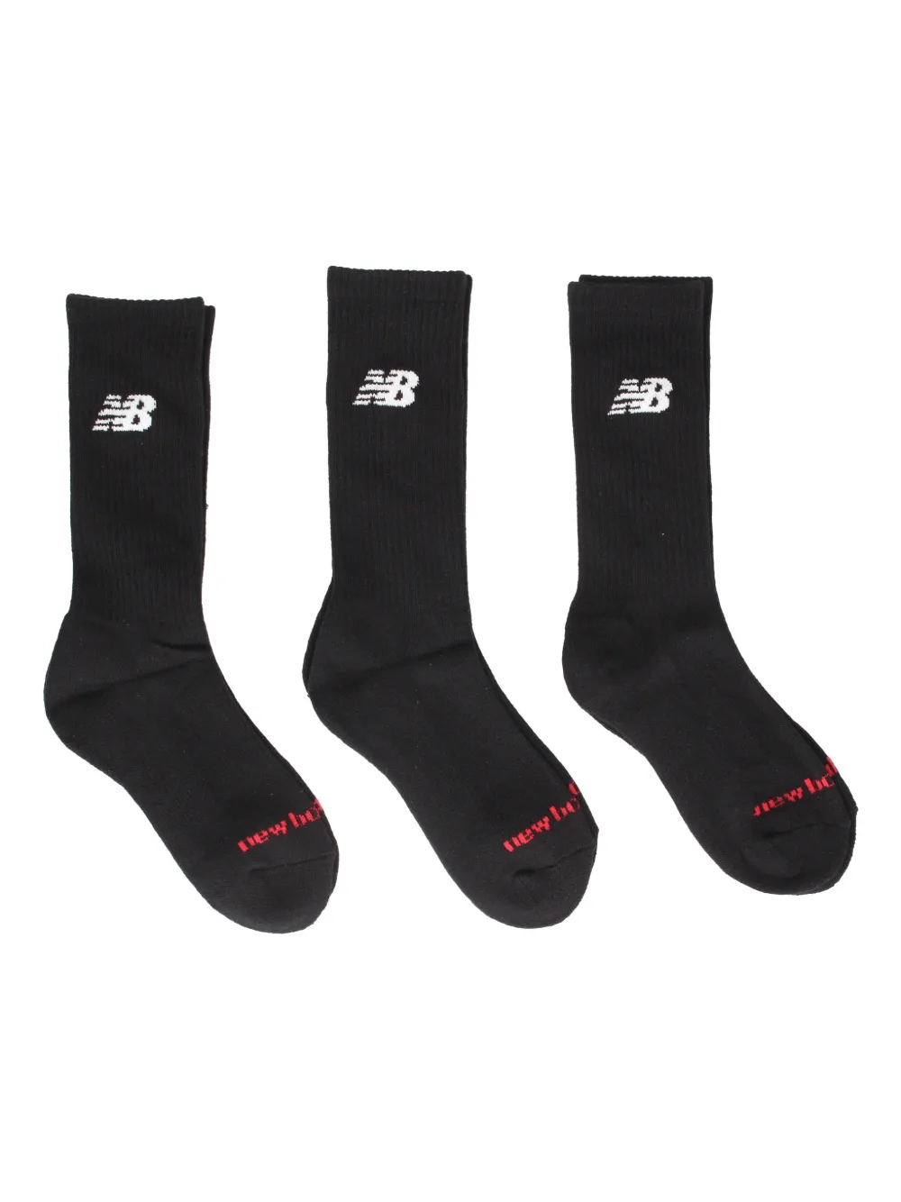 New Balance Everyday Crew logo-print socks (set of three) | Schwarz | Image 1