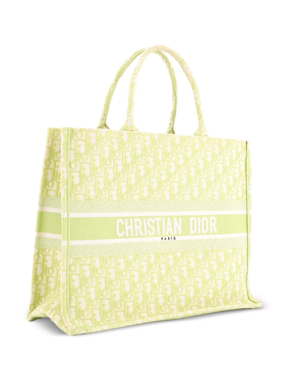 Christian Dior Pre-Owned Book Oblique Canvas Large tote bag - Verde