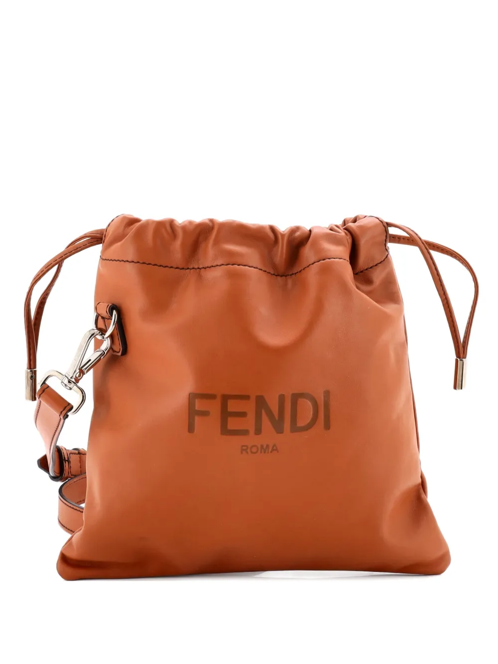 Fendi Pre-Owned Pack Pouch Leather Mini crossbody bag - Marrone